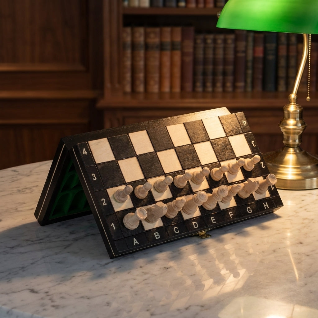 Jeux d'échec magnétique noir 27 cm