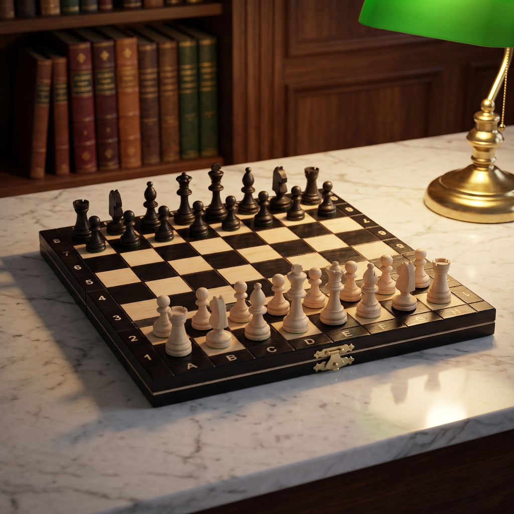 Jeux d'échec magnétique noir 27 cm