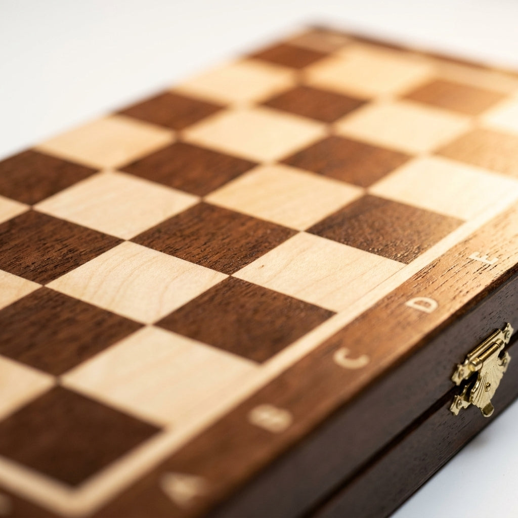 Échiquier marqueté avec coffret