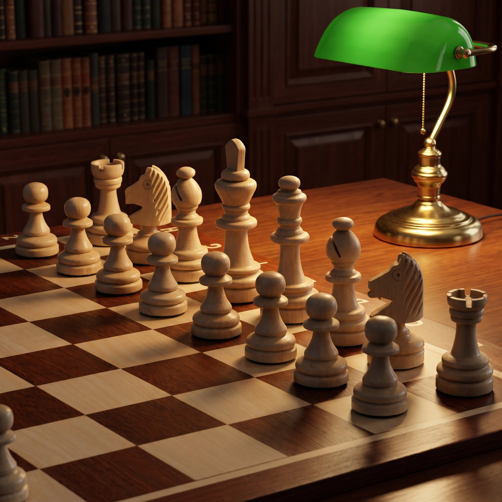 Jeux d'échec magnétique marqueté