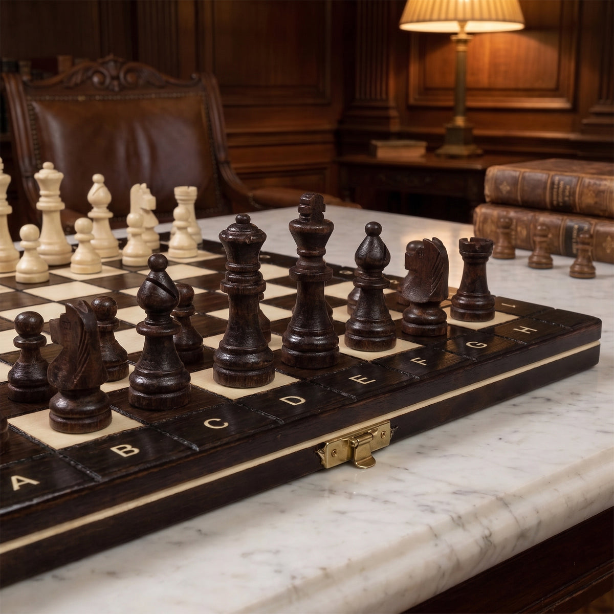 Jeux d'échec magnétique noir 27 cm