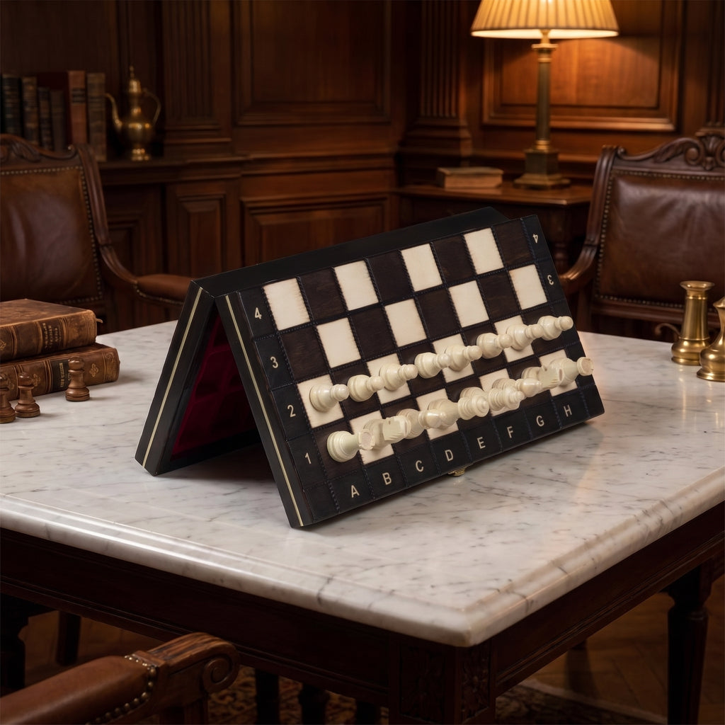 Jeux d'échec magnétique noir 27 cm