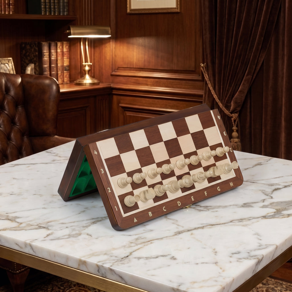 Jeux d'échec magnétique marqueté