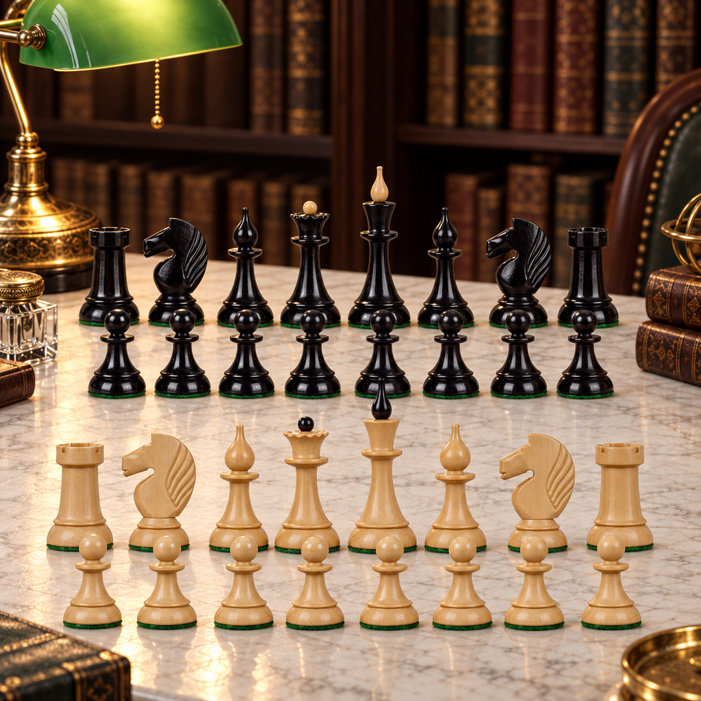 Ensemble complet des pièces Queen's Gambit 1957