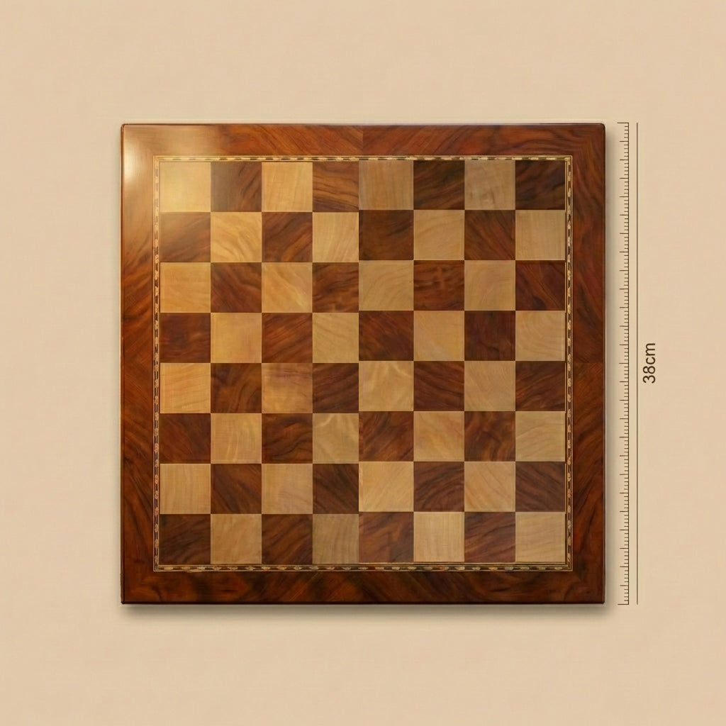 Jeux d'échec bois Ébène avec rangement